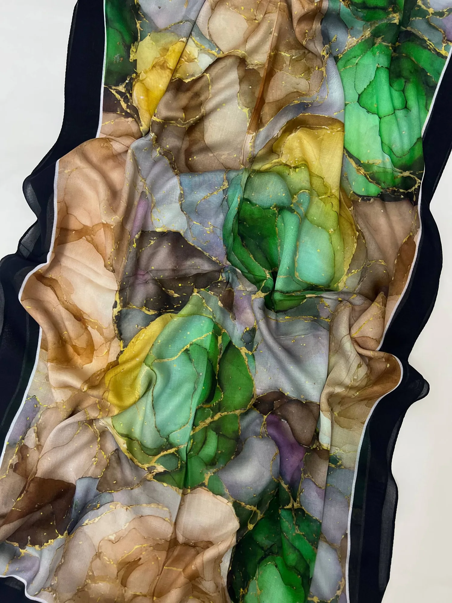 Green Marble Modal Hijab
