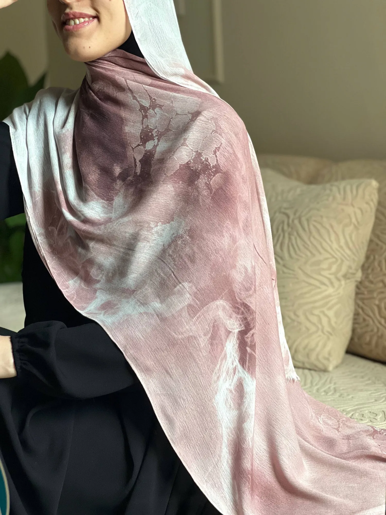 Cashmere Smoke Sponge Hijab