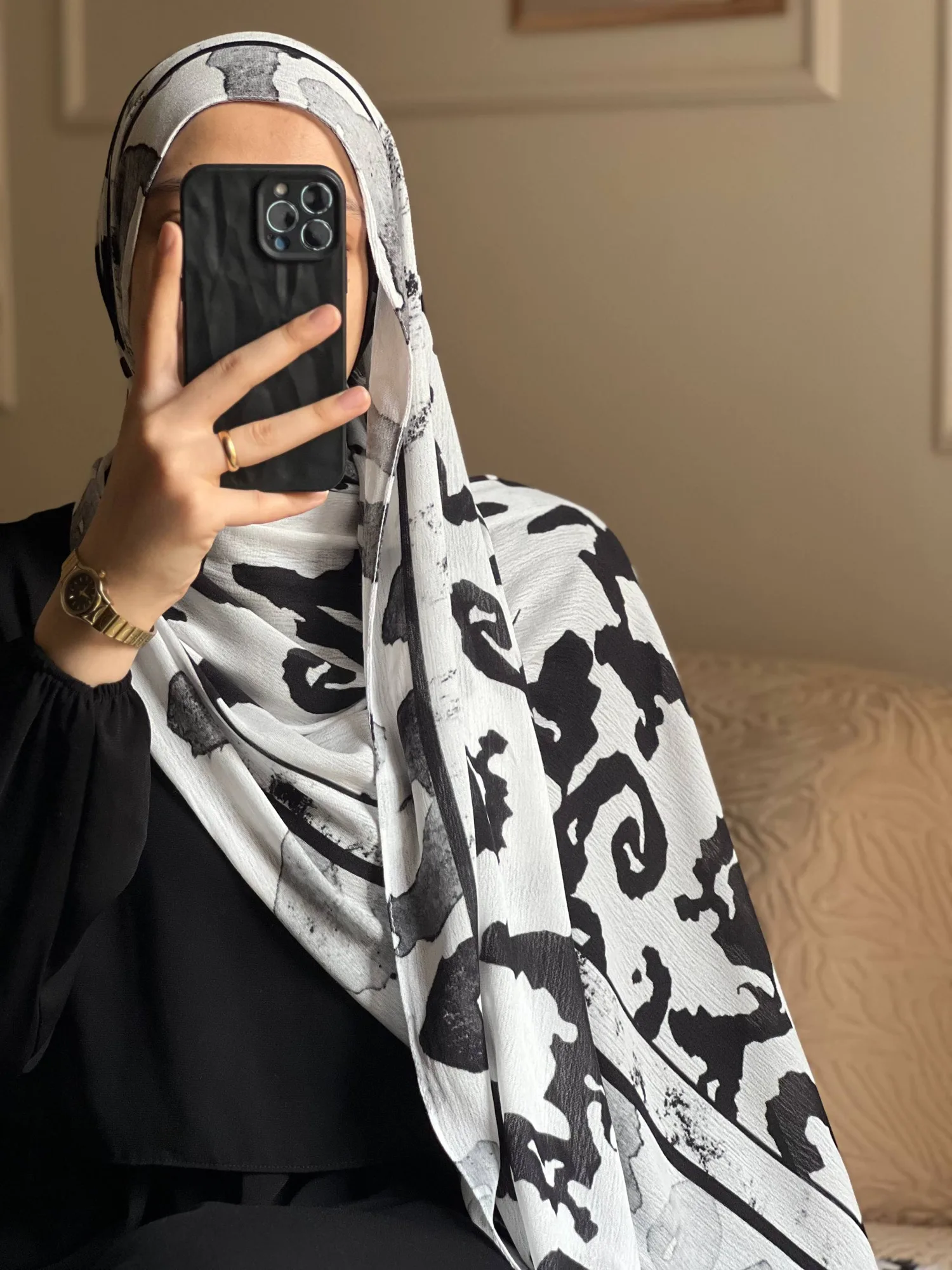 Ink Cotton Hijab