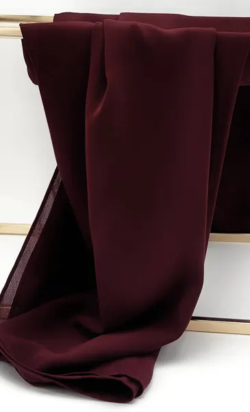 Burgundy Chiffon