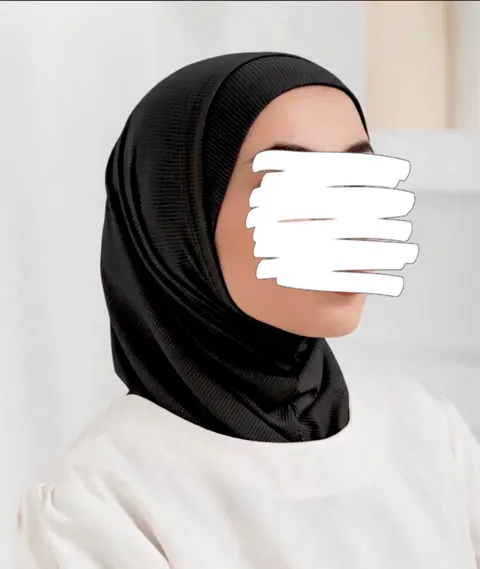 2 Pieces Crystal Hijab