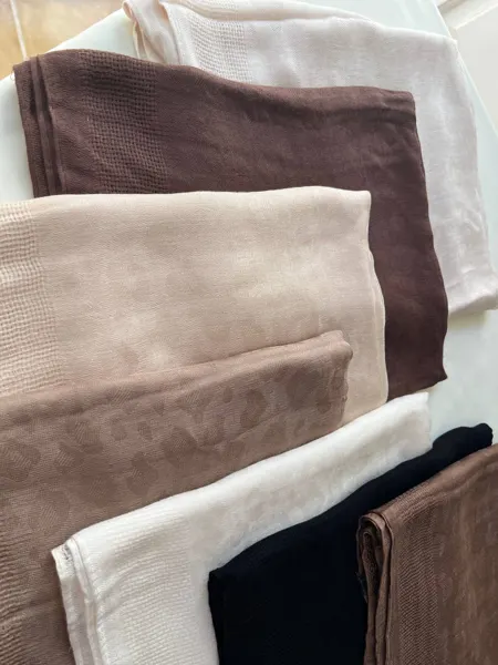 Plain Tiger Cotton Hijab